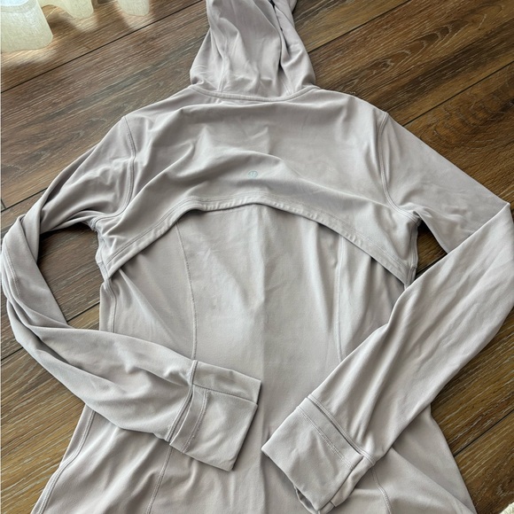Lululemon Align Light Taupe Zip-Up Hooded Jacket - Picture 4 of 8